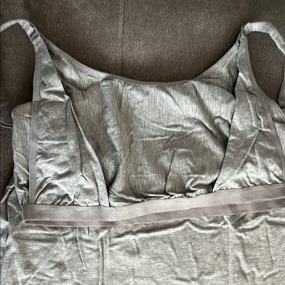 Secret Treasures Black Built-in Shelf Bra Nursing Cami - Picture 6 of 7